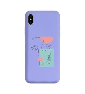 Mor Lansman Kılıf iPhone XS