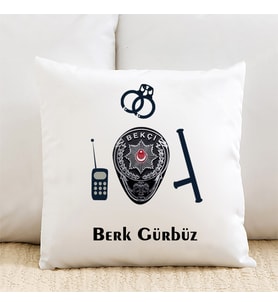 Bekçilere Özel İsimli Yastık