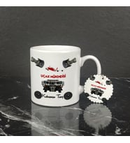 Uçak Mühendisi Kupa Bardak ve Anahtarlık Set