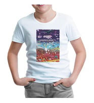 Minecraft - World Beyaz Çocuk Tshirt