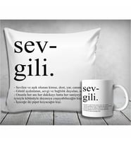 Kişiye Özel Sevgili Yastık & Kupa