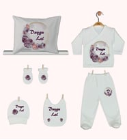 Pia Baby Gl 1919-08 İsme Özel Yastık Zıbın Set