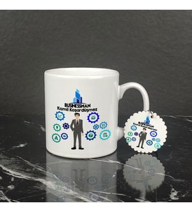 Businessman Kupa Bardak ve Anahtarlık Set