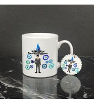 Businessman Kupa Bardak ve Anahtarlık Set
