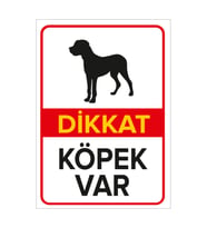 MIGNATIS - Dikkat Köpek Var Levhası Great Dane - Sac Malzeme 50x70cm