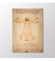 Arty Tablo Vitruvian Man Tablo (Karışık)