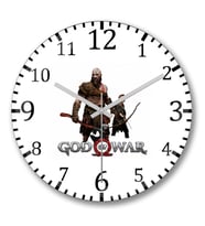 God Of War Duvar Saati Bombeli Gercek Cam (2)