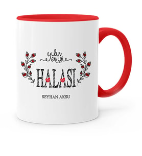 BK Gift Kişiye Özel Yılın En İyi Halası Kırmızı Kupa Bardak