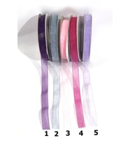 Organze Kurdele 1 Cm (Lila)