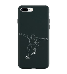 Iphone 7 Plus Çizgi Tasarımlı Siyah Lansman Telefon Kılıfı
