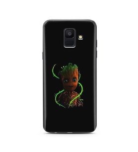 Baby Groot Tasarım Süper Şeffaf Silikon Telefon Kılıfı Samsung A6 (2018)