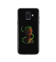 Baby Groot Tasarım Süper Şeffaf Silikon Telefon Kılıfı Samsung A6 (2018)