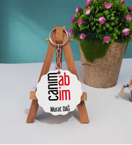 Abiye Hediye Canım Abim Tasarımlı Kişiye Özel Abi Ahşap Anahtarlık