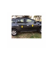 Dacia Duster Krom Cam Çıtası 4 parça 2018-2023 Paslanmaz Çelik