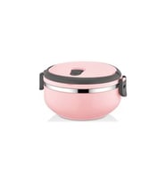 Tek Katlı Sızdırmaz Yemek Termosu Sefer Tası Saklama Kabı 0,75 Litre - Pudra Pembe