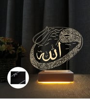 Anneye Hediye 3d Masa Lambası Vav Lale Tasarım Gece Lambası
