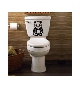 Panda klozet Kapak Banyo Wc Sticker Yapıştırma
