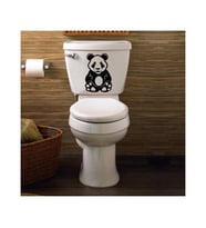 Panda klozet Kapak Banyo Wc Sticker Yapıştırma