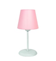 Şenay Aydınlatma Modern Metal Ayak Kumaş Abajur-Pembe
