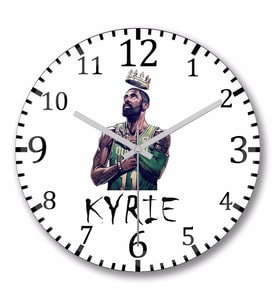 Kyrie Irving  Kyrie İrving Duvar Saati Bombeli Gercek Cam