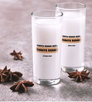 BK Gift Kişiye Özel Renkli Baskılı Yarıya Kadar Değil Yaraya Kadar İkili Rakı Bardağı Seti-1 (Beyaz)