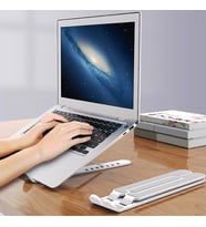 Ayarlanabilir Plastik Dizüstü Destek Tabanı Katlanabilir Taşınabilir Laptop Sehpası Yükseltici (Karışık)