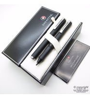 Sheaffer Award Mat Siyah Roller Kalem + Tükenmez Kalem Seti  İsme Özel Kalem