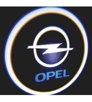 FEMEX Opel Araçlar İçin Pilli Yapıştırmalı Kapı Altı Led Logo