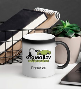 Otomotiv Mühendisi Sihirli Kupa Bardak