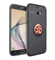 Microsonic Samsung Galaxy J7 Prime 2 Kılıf Kickstand Ring Holder Siyah Rose