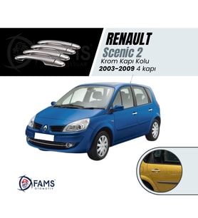 Renault Scenic 2 Krom Kapı Kolu 4 Kapı 2003-2009 P. Çelik