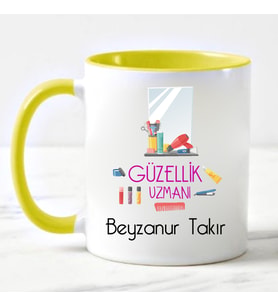 Güzellik Uzmanı Kupa Bardağı Sarı