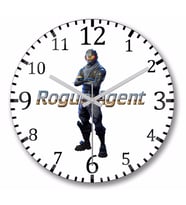 Fortnite Rogue Agent  Duvar Saati Bombeli Gercek Cam
