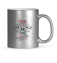BK Gift Kişiye Özel 365 Mutlu Yeni Gün Gümüş Yaldızlı Kupa Bardak  3