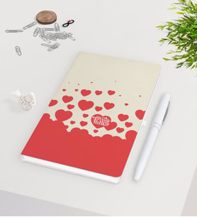 BK Gift Kişiye Özel Sevgililer Günü Beyaz Defter Kalem Seti-139