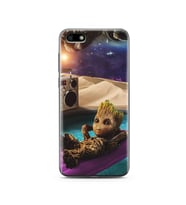Baby Groot Tasarım Süper Şeffaf Silikon Telefon Kılıfı Huawei Y5 2018