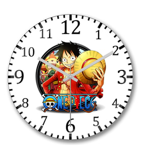 One Piece Duvar Saati Bombeli Gercek Cam