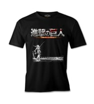 Attack on Titan  Siyah Erkek Tshirt