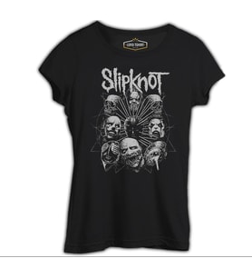 Slipknot - Deca Siyah Kadın Tshirt