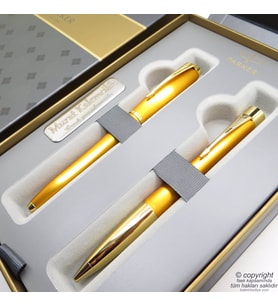 Parker Urban Premium Dokulu Dolma Kalem + Tükenmez Kalem Set   İsme Özel Kalem   Hediyelik Kalem