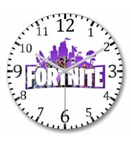 Fortnite   Duvar  Saati   Bombeli Gercek Cam