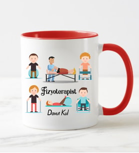 Fizyoterapist Kupa Bardağı Kırmızı