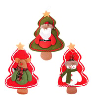 Yılbaşı Çam Ağaçlı Noel Baba - Kardan Adam - Geyik Süs Seti