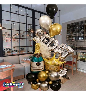 Kişiye Özel Sürpriz Balon Buket Aranjman