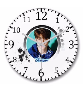 NCT 127 Jaehyun Duvar Saati Bombeli Gercek Cam