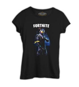 Fortnite - Data Siyah Kadın Tshirt