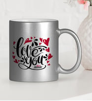 BK Gift Kişiye Özel Seni Seviyorum Gümüş Yaldızlı Kupa Bardak  4