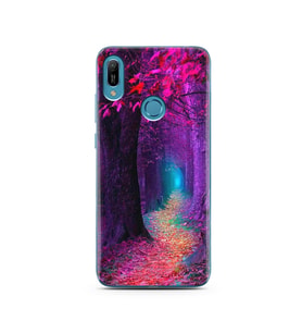 Sonbahar Tasarımlı Süper Şeffaf Silikon Telefon Kılıfı Huawei Y6 Prime (2019)