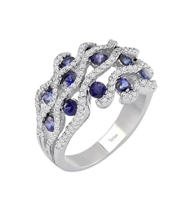Sirius Safir ve Pırlanta Taşlı Yüzük 0704R0305