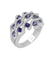 Sirius Safir ve Pırlanta Taşlı Yüzük 0704R0305